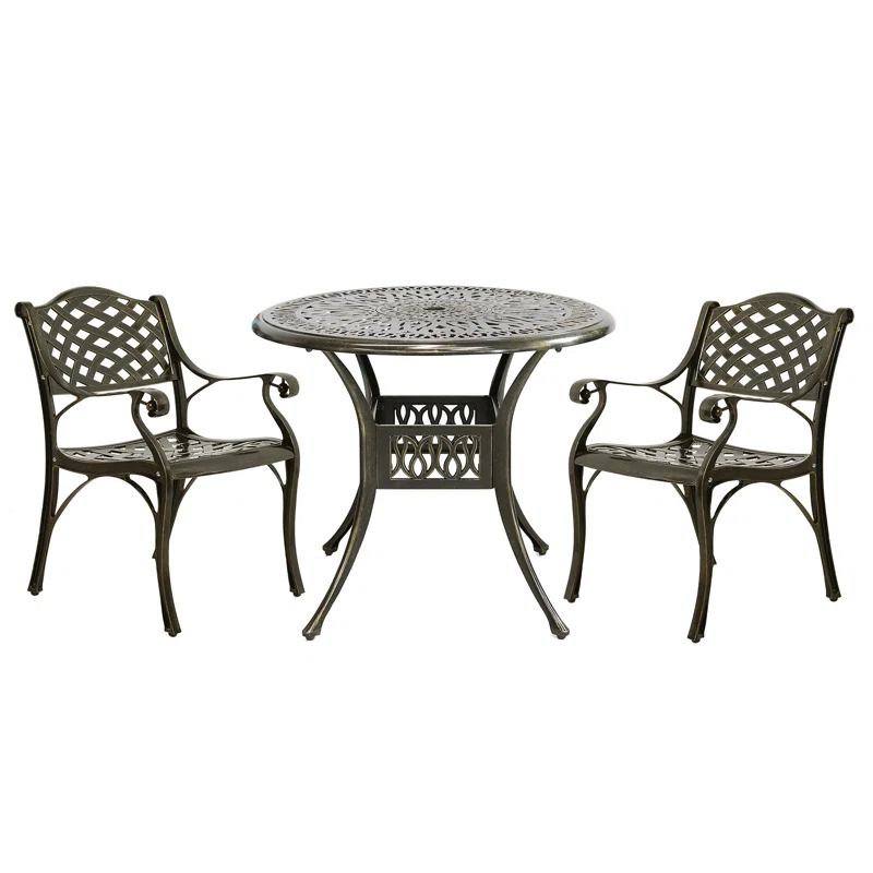 2 - Person Round Outdoor Dining Set
