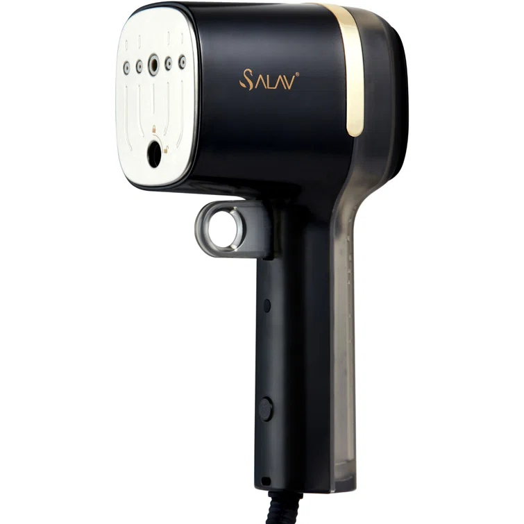 SALAV HS-15 Quicksteam Travel Steamer Black: 1000W Garment Steamer, 9 Min Steam, 110ml Tank, Anti-Drip, Comfort-Grip Handle