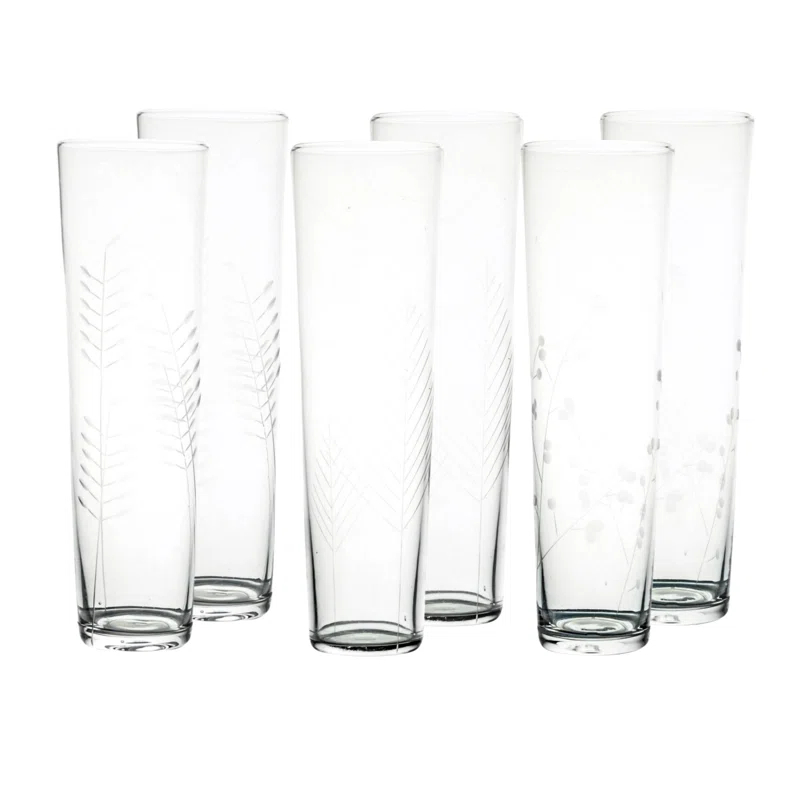 Canvas Home Canvas Home Sienna Etched Champagne 10oz (Set of 6)