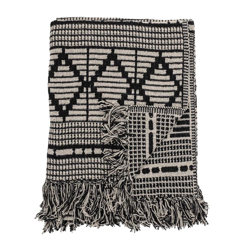 Bloomingville Hand Woven Throw Blanket