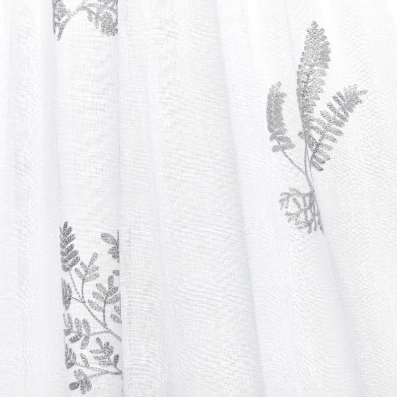 Nicole Miller Nicole Miller New York Mabel Sheer Rod Pocket Curtain Panels Pair (Set of 2)