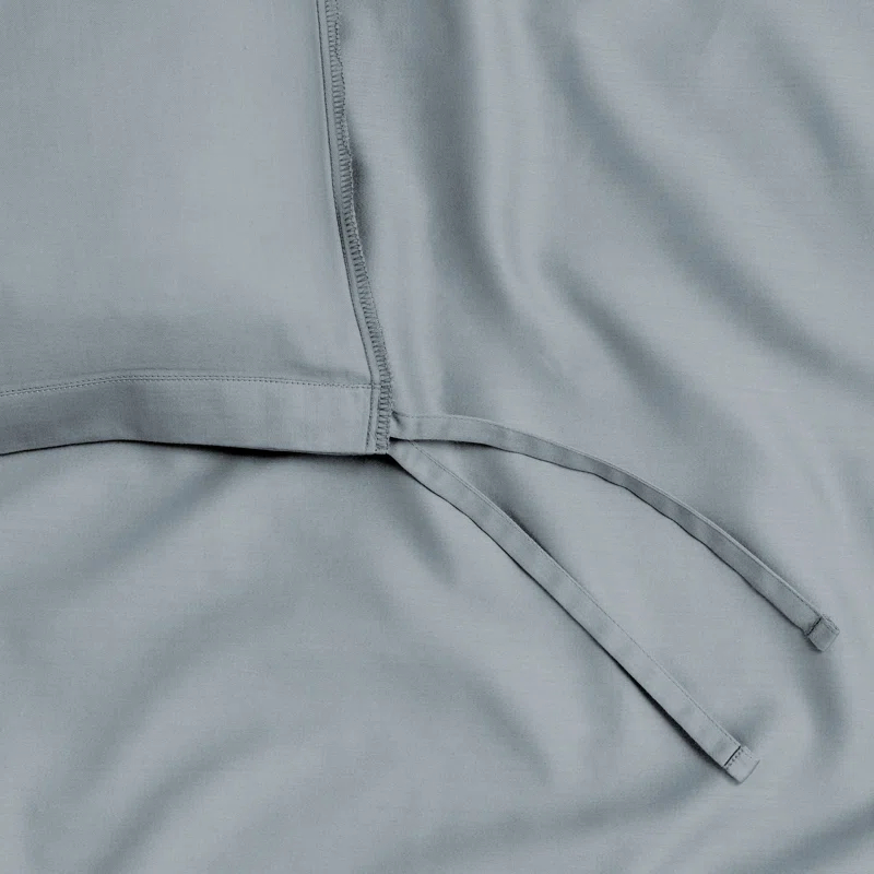 Bare Home 400 Thread Count Organic Cotton Sateen Duvet Cover Set