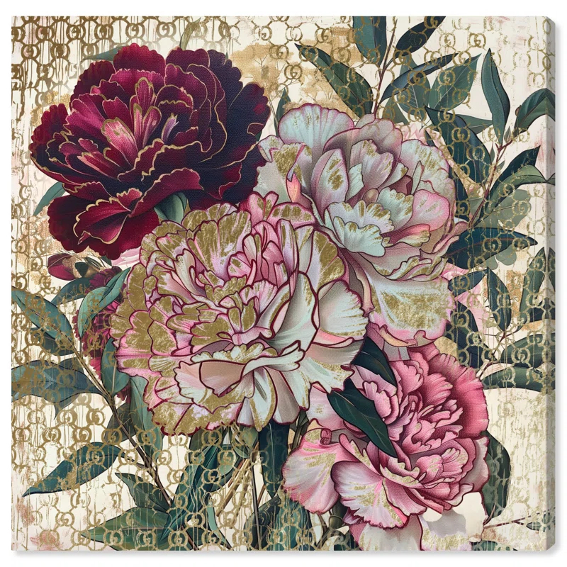 Art Remedy Bouquet di Milano Canvas Glam Art Prints by Art Remedy