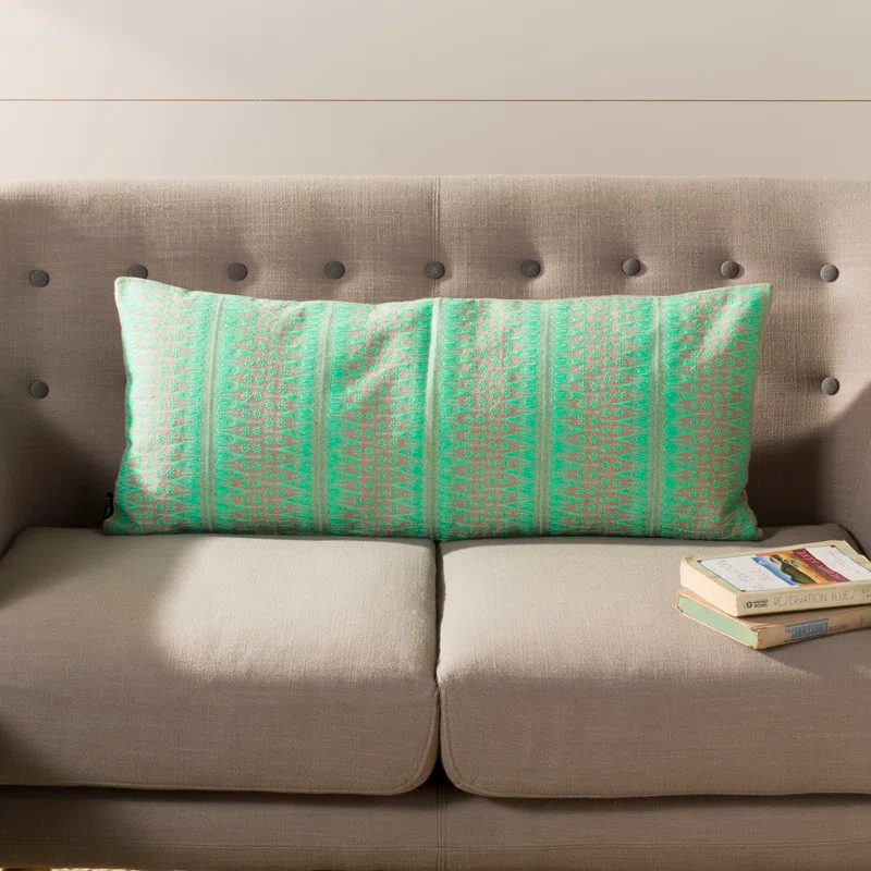 Safavieh Priya Embroidered Linen Reversible Throw Pillow