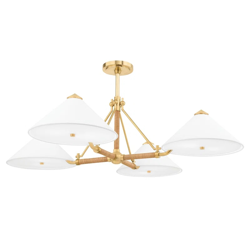 Axton Chandelier - Antique Brass / 4 Light