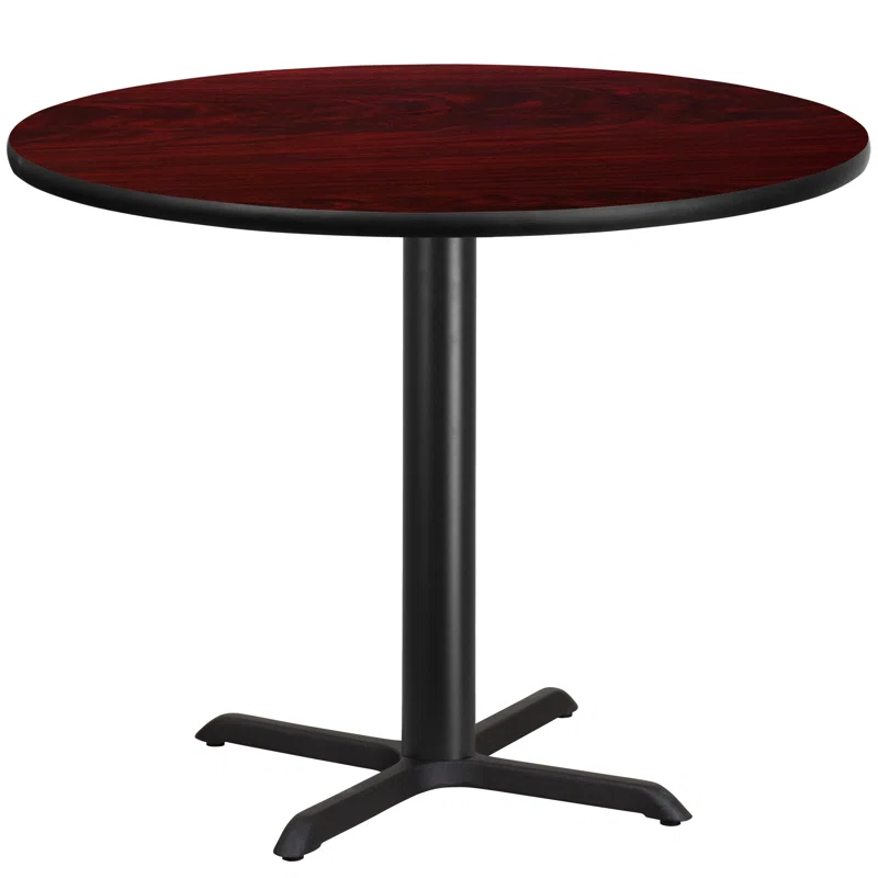 Flash Furniture Carrus Round Laminate Table Top with Height Table Base