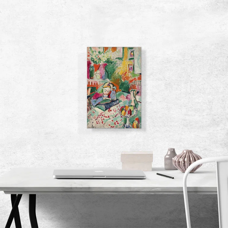 ARTCANVAS " Interior With A Young Girl 1905 " by Henri Matisse Painting Print