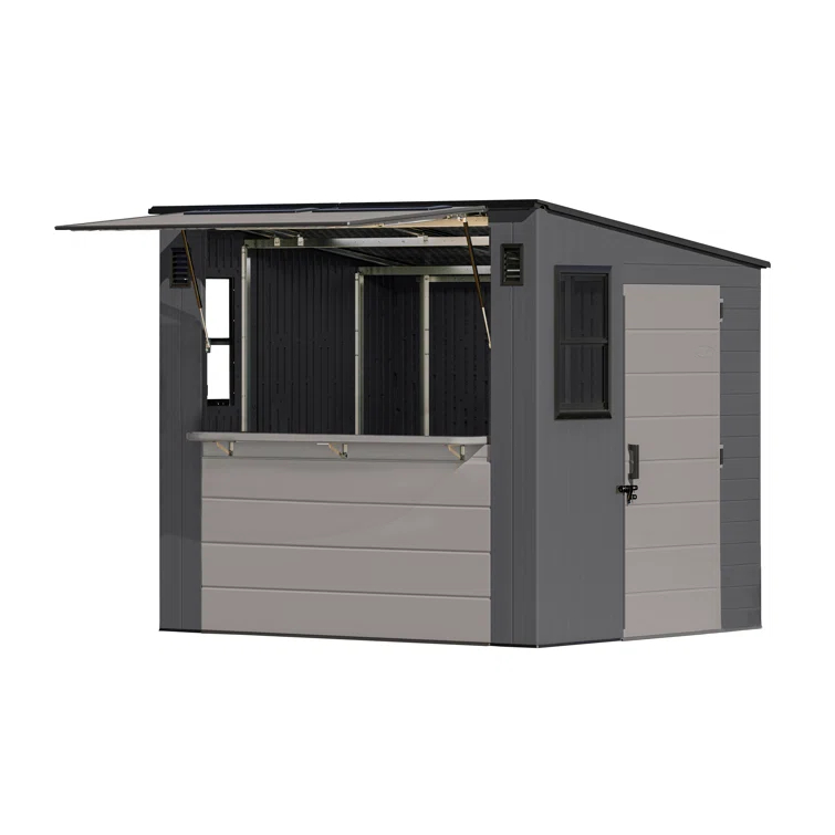 Suncast 8 ft. x 7 ft. Cabana Entertainment Shed
