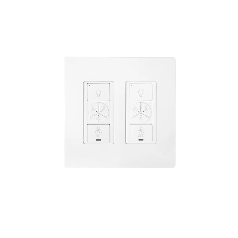 CARRO Carro Home Smart Switch, Fan Speed Control And Light On/off Switch Works With Amazon Alexa, Google Home, And Siri Shortcut, Universal Wifi Fan & Light Controller.