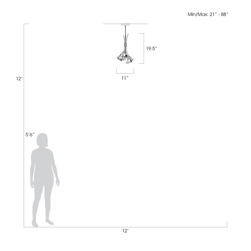Fine Art Handcrafted Lighting Azu 11" Round Drop Light