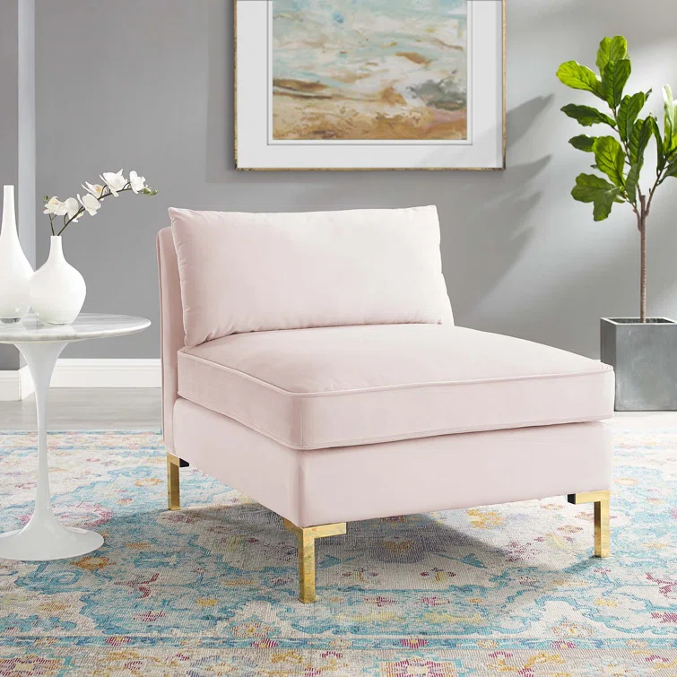 Modway Ardent Performance Velvet Armless Chair