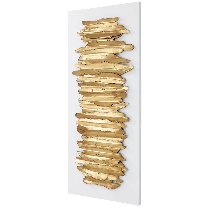 Lev Glam Abstract Wall Decor on Metal