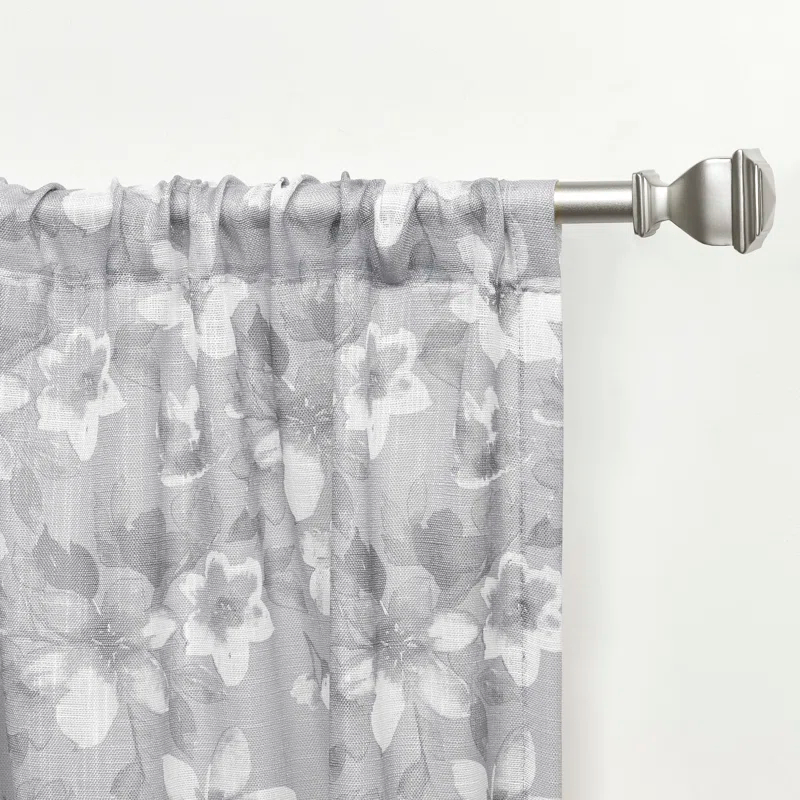 Nicole Miller Nicole Miller New York Dara Light Filtering, Semi Sheer Rod Pocket Curtain Panels (Set of 2)