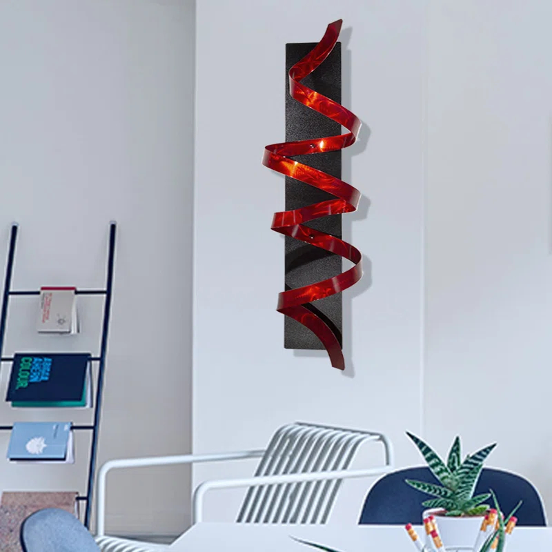 Orren Ellis Handmade Glam Abstract Wall Decor on Metal
