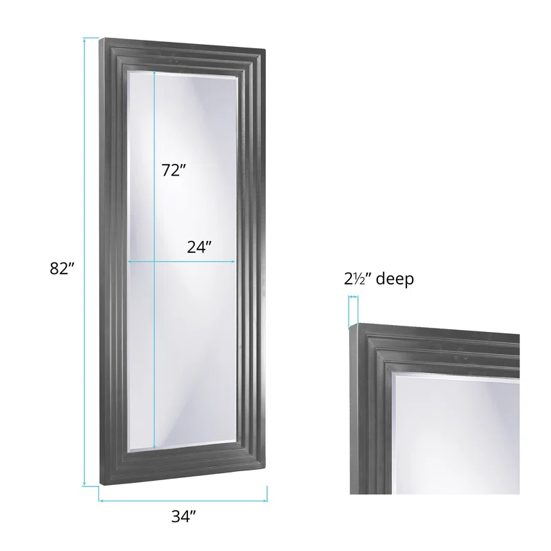 Trule Amy Wood Flat Wall Mirror
