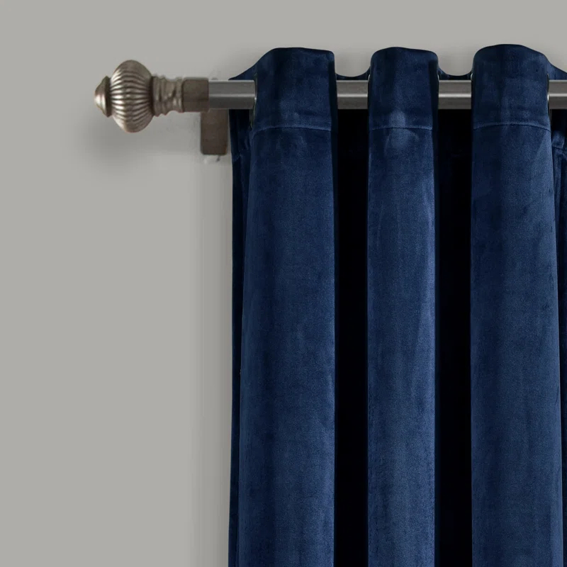 Lush Decor Prima Velvet Solid Velvet Room Darkening Curtain Pair (Set of 2)