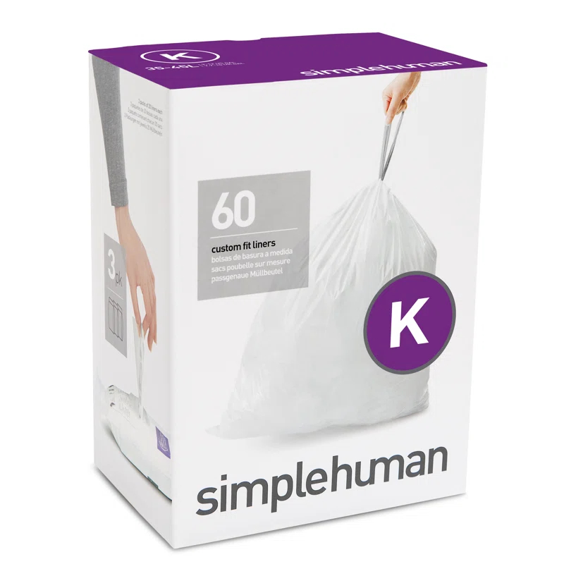 simplehuman Simplehuman Code D Custom Fit Drawstring Trash Bags