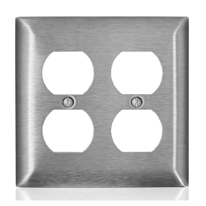 Leviton No Subject 2 - Gang Duplex Outlet Standard Wall Plate