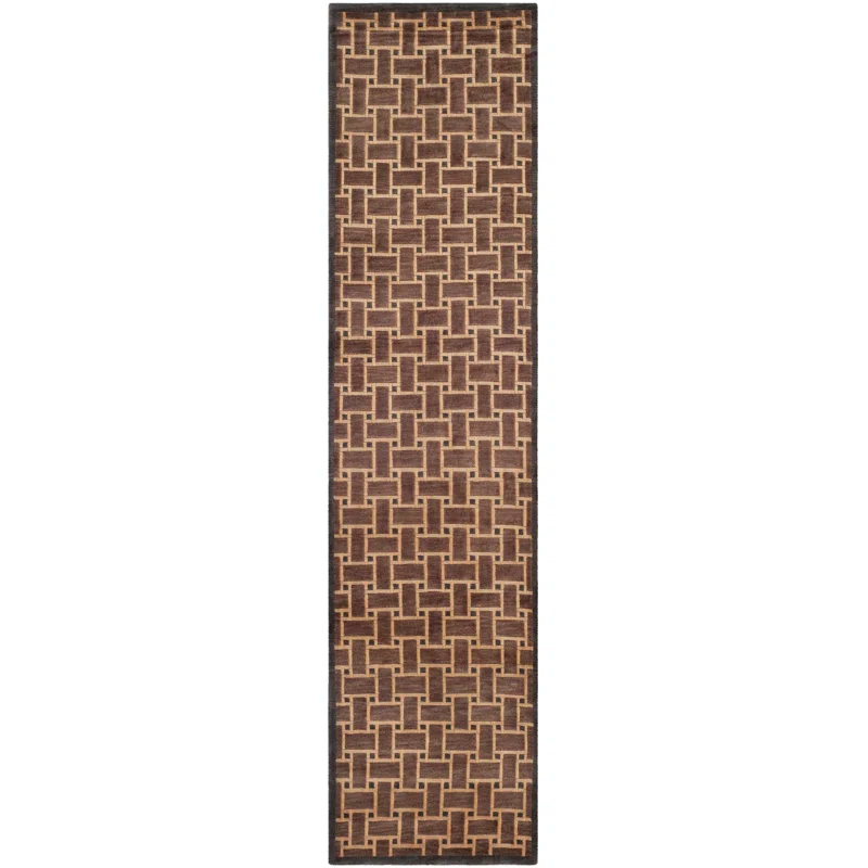 Safavieh Tibetan Hand Knotted Wool Pile Geometric Rug