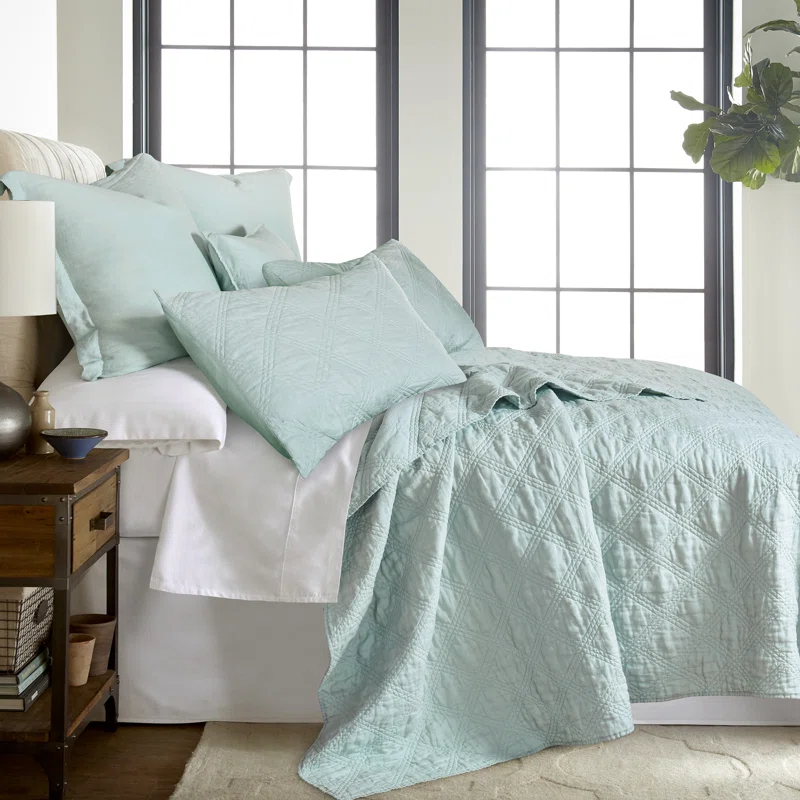 Levtex home Washed Linen Spa Quilt