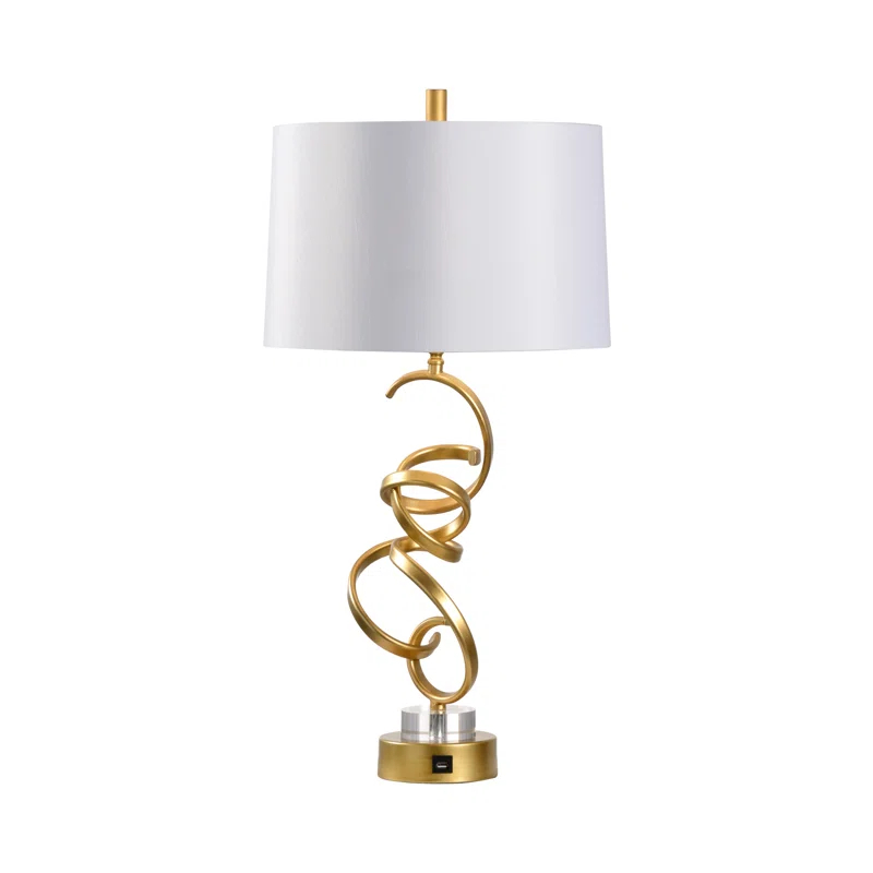 Chelsea House Swirl Metal Table Lamp