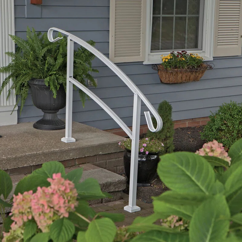 Barrette Outdoor Living Handirail 4-Step Aluminum Rail Kit