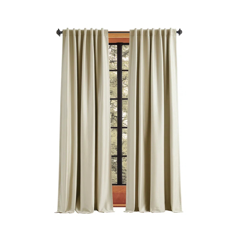 Martha Stewart Martha Stewart Spellbound Champagne Curtain Panel Pair (Set of 2)