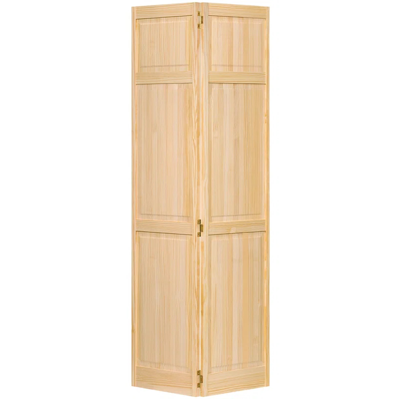 Kimberly Bay Paneled Wood Unfinished Bi-Fold Door