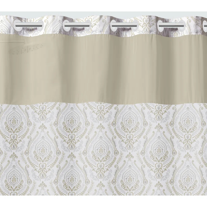 Hookless Damask Shower Curtain