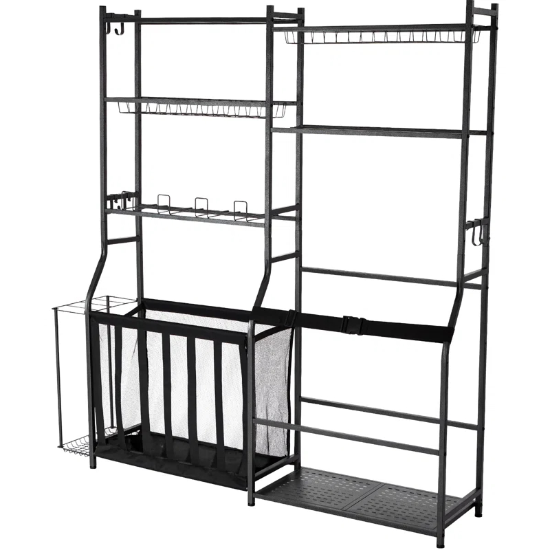 VEVOR GEFSNJHSF0G2GAR4SV0 Steel Freestanding Adjustable Multi-Use Sports Rack