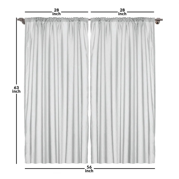 Ambesonne Microfiber Floral Semi-Sheer Rod Pocket Curtain Panels (Set of 2)