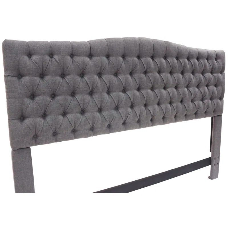 Elle Decor Elle Decor Celeste Tufted Upholstered Padded Headboard with Contemporary Button Tufting