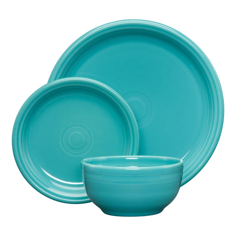 Fiesta Fiesta Bistro Coupe 3 Piece Place Setting, Service for 1