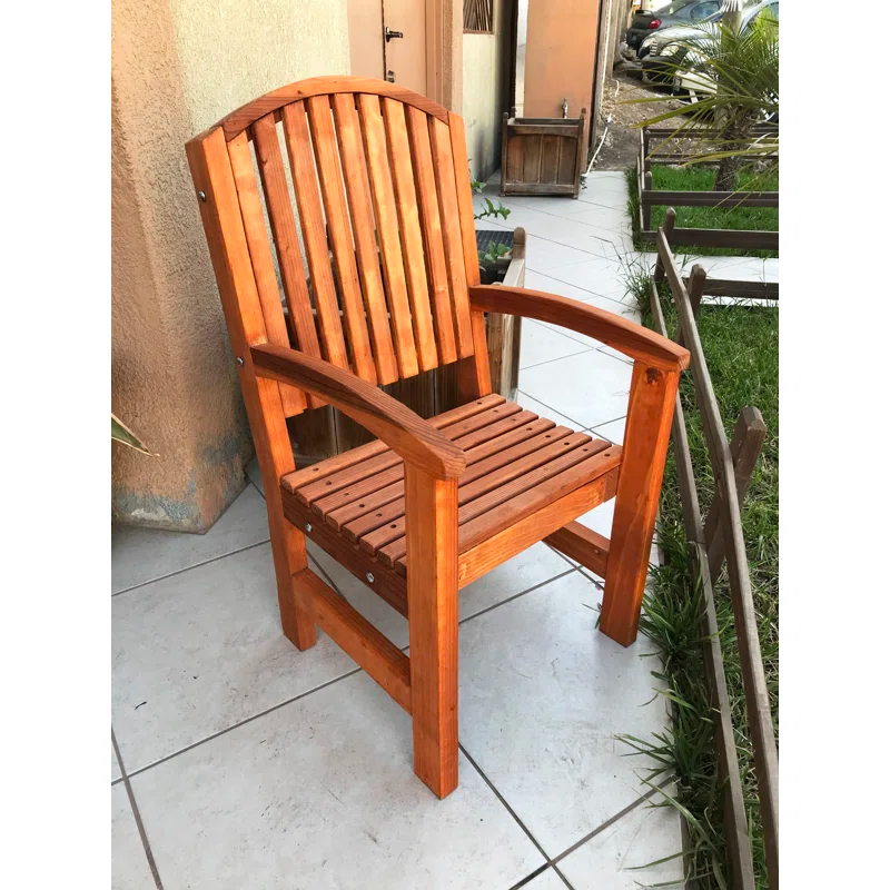 Best Redwood Wood Outdoor Dining Armchair
