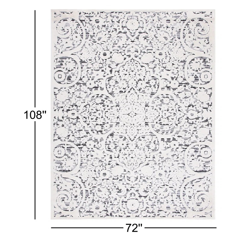 Kelly Clarkson Home Jake Oriental Ivory/Gray Indoor / Outdoor Area Rug