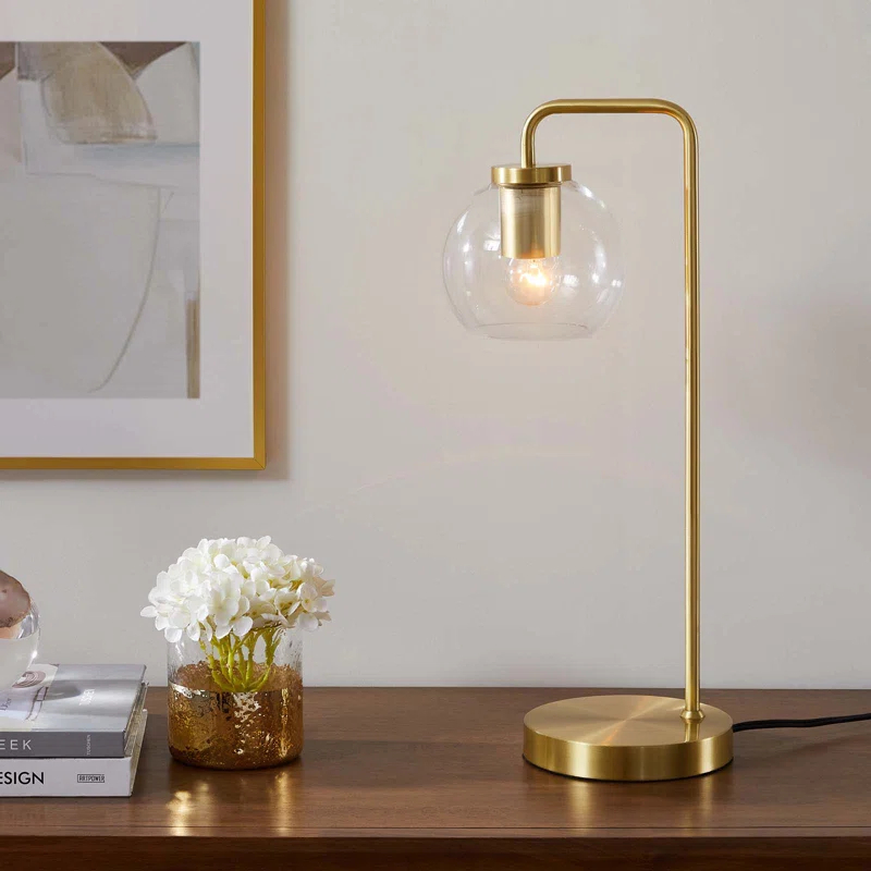 Modway Modway Silo Glass Globe Glass and Metal Table Lamp