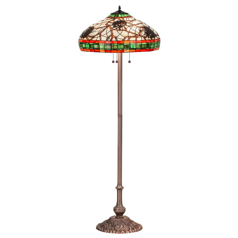 Meyda Lighting Pinecone 61'' Bronze Traditional Floor Lamp