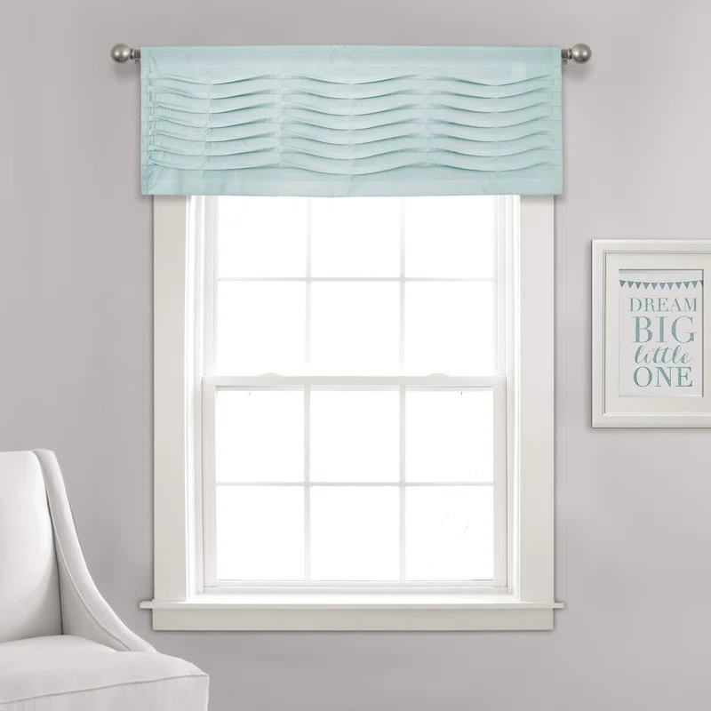 Glorbu Textured 52'' W Window Valance