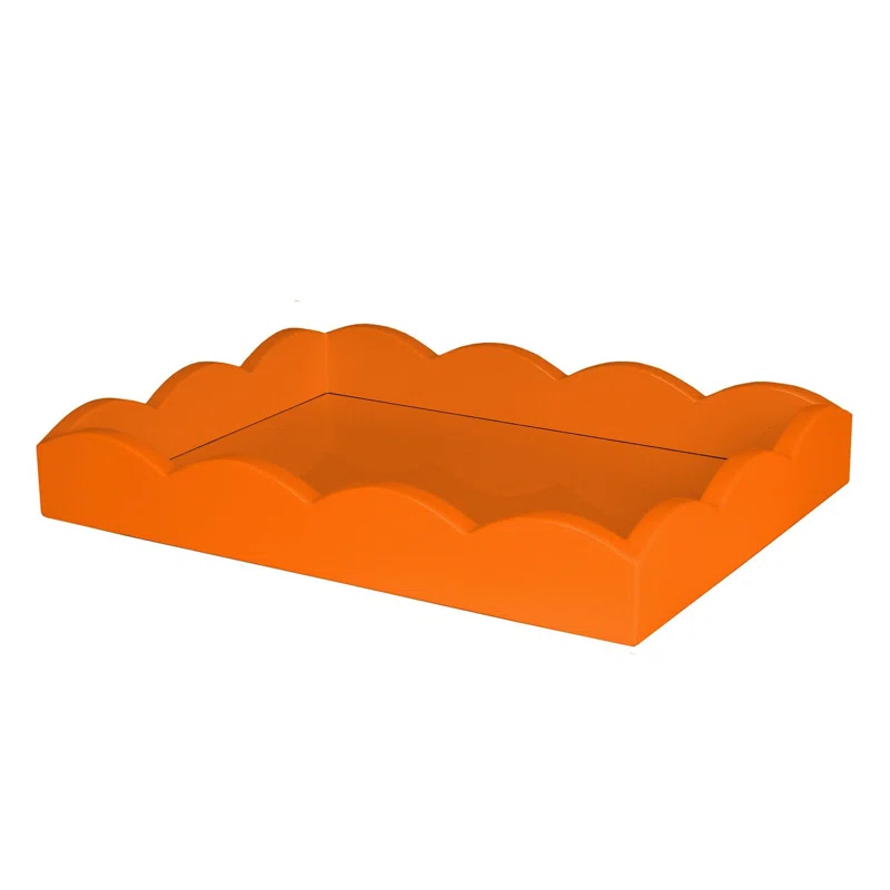 Addison Ross Small Lacquered Scalloped Tray | Wayfair