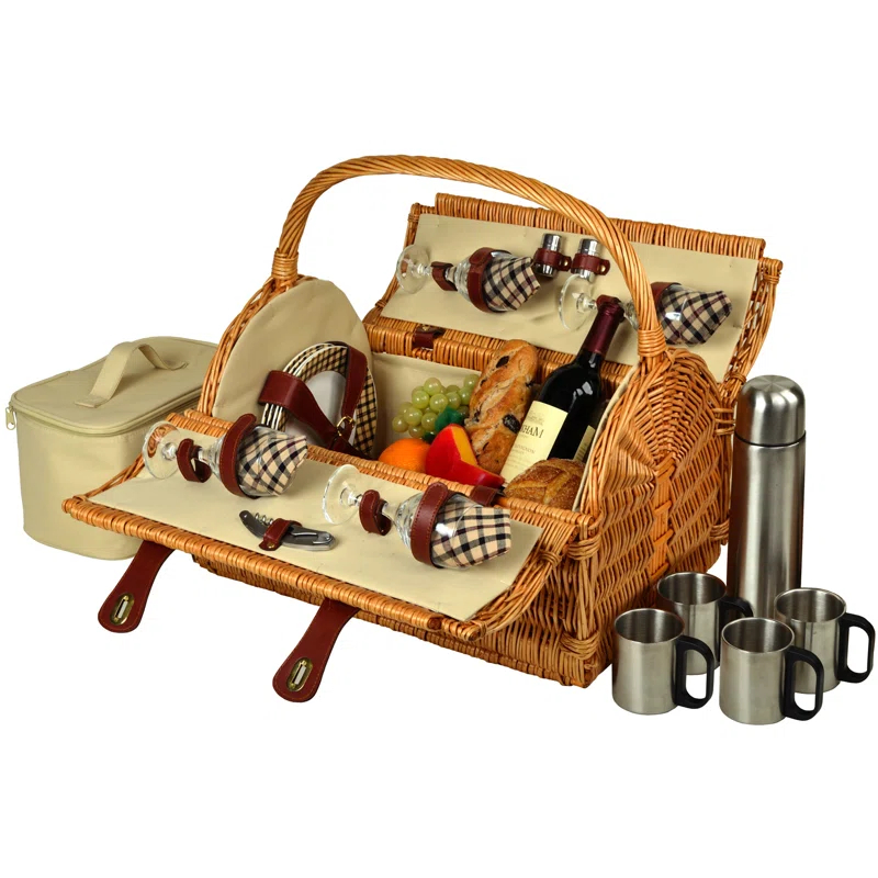 Picnic at Ascot Yorkshire Wicker Picnic Basket