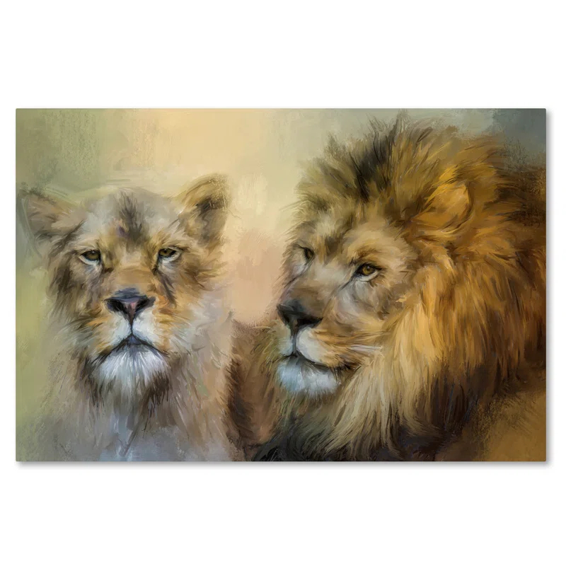 Trademark Fine Art Jai Johnson " The Lion And His Lioness " by Jai Johnson