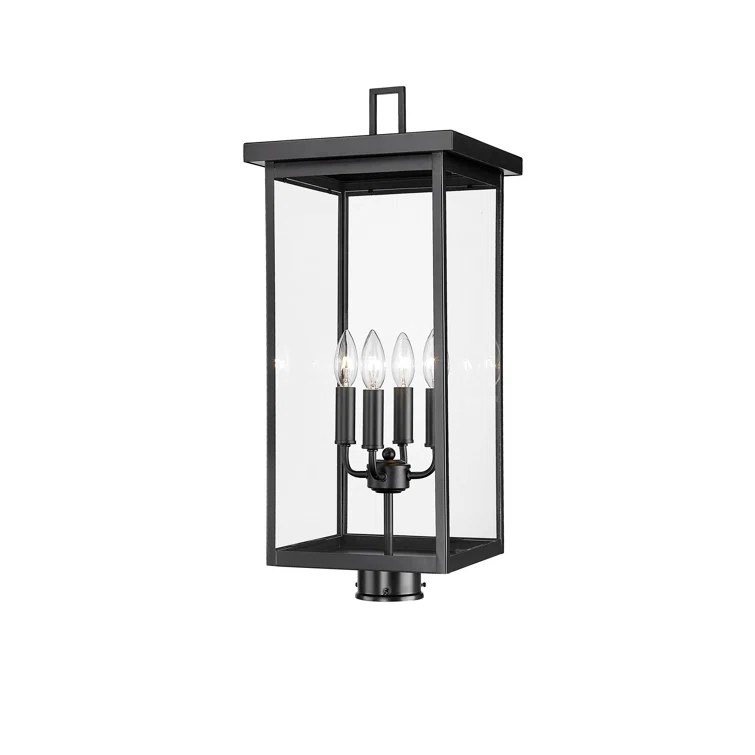 Millennium Lighting Barkeley 4 Light 26.13" Tall Outdoor Single Head Post Light
