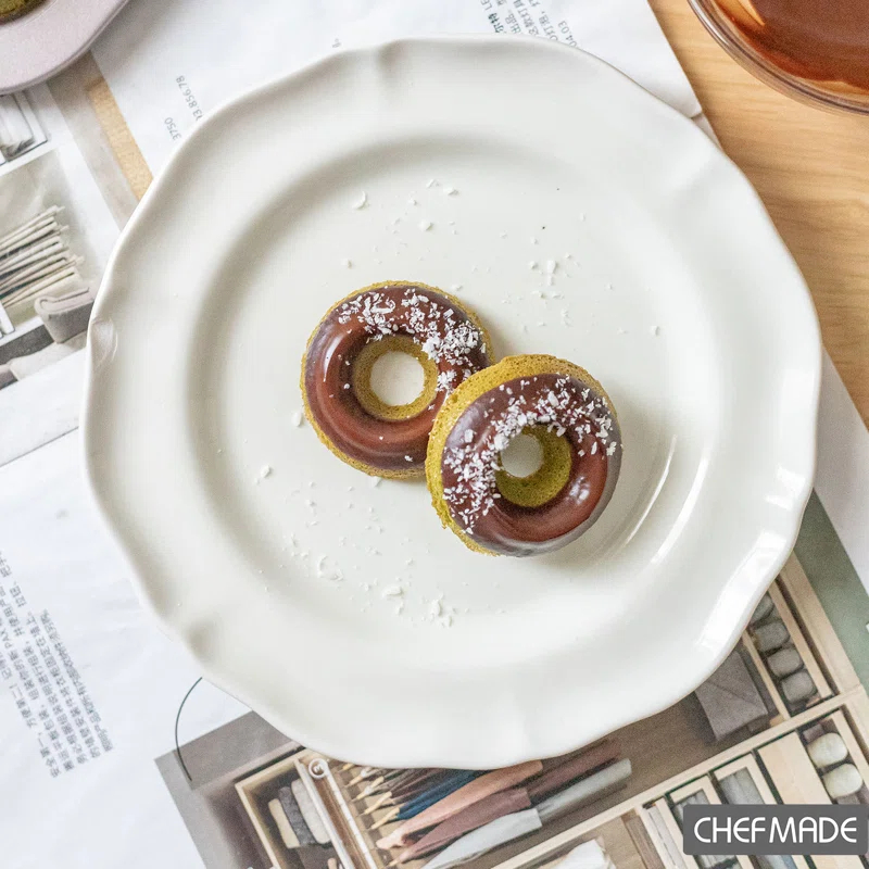 CHEFMADE CHEFMADE Donut Pan, Nonstick 20 Cavity Mini Ring Doughnut Baking Pan