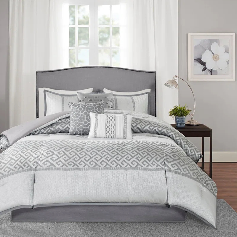Madison Park Bennett 7 Piece Jacquard Comforter Set