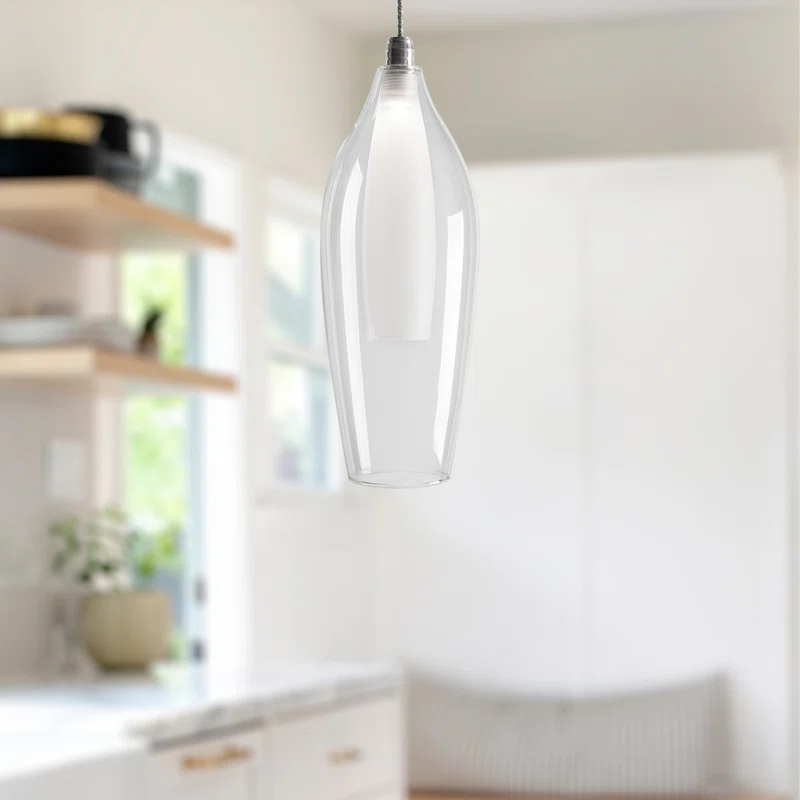Kuzco Lighting 1 - Light Chrome LED Single Pendant