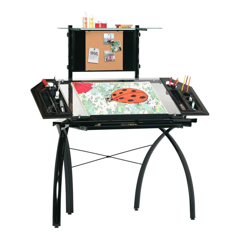 Inbox Zero Courson 50'' x 22'' Craft Table