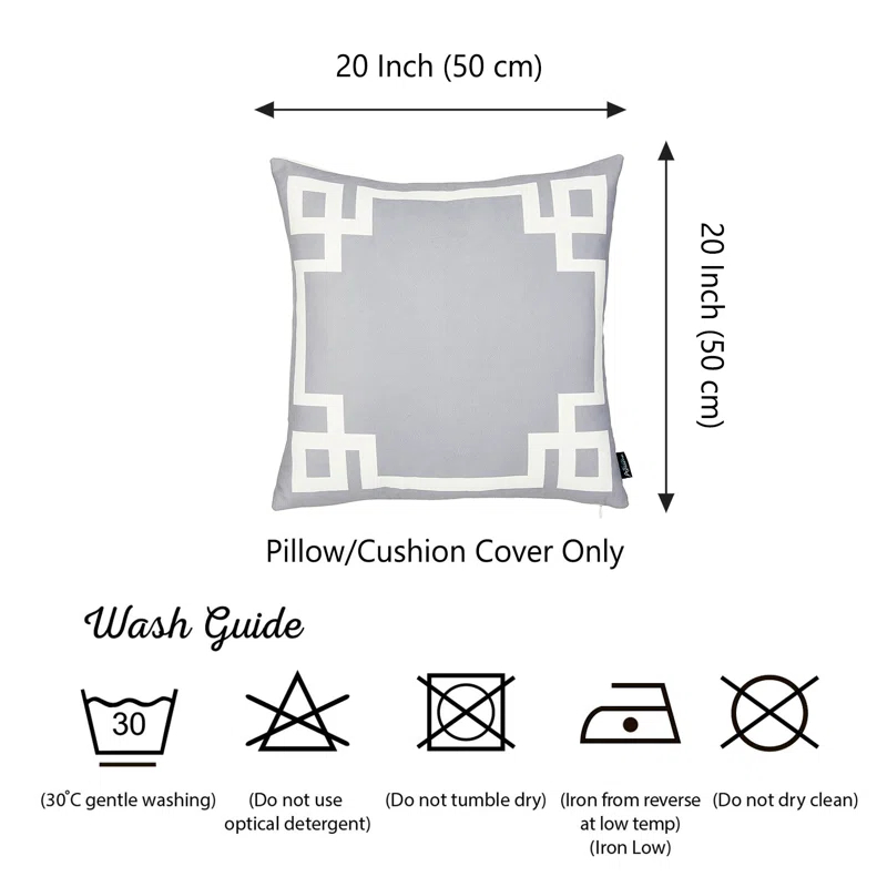 Apolena Albion Geometric Reversible Pillow Cover (Set of 2)