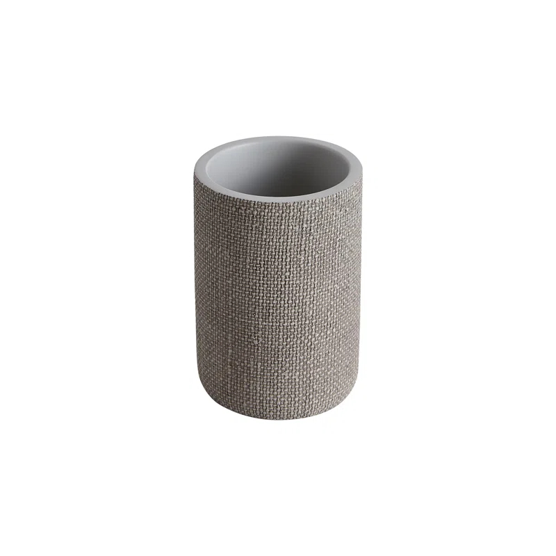 Tahari Astor 4-Piece Grey Textured Bathroom Accessory Set
