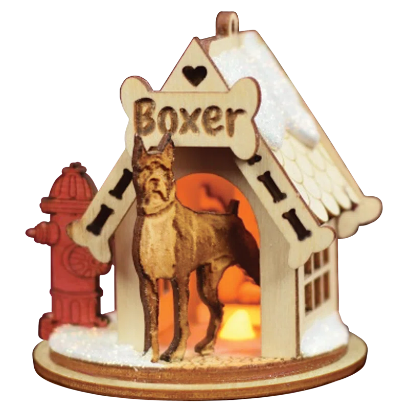 Old World Christmas Wood Animals Hanging Figurine Ornament