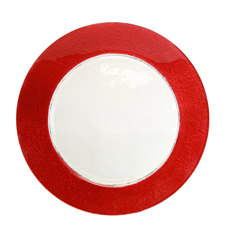 Ten Strawberry Street Colored Rim 13" Charger (Set of 6)